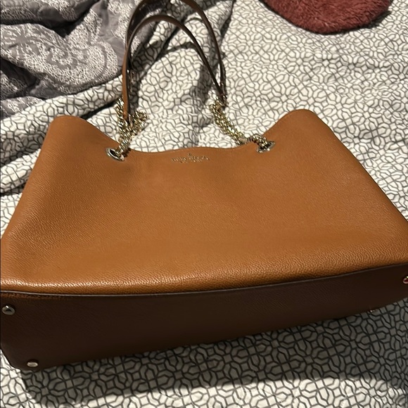 Michael Kors Brown Leather Tote Bag - Picture 1 of 1